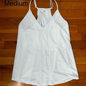 Cider White V-Neck Racerback Cami